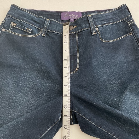 NYDJ Not Your Daughter's Jeans Dark Wash Mid Rise Bootcut Cotton Jeans Size 12 - Picture 7 of 10